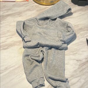 Shein Cozy Gray Sweatshirt and Joggers Set